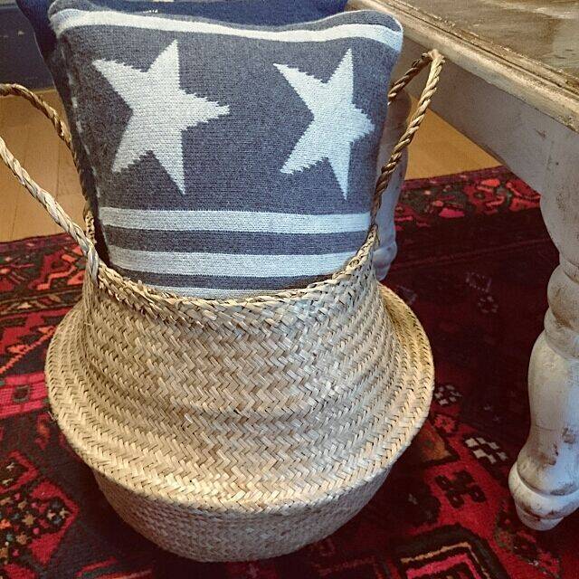 海外インテリアのよう！IKEAのシーグラスバスケット活用法