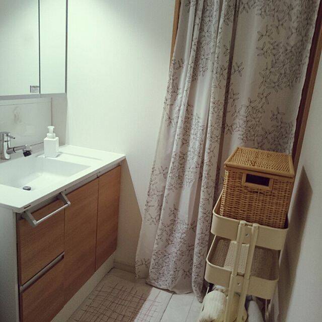 省スペースで大容量♪IKEAのワゴンで洗面所を快適に