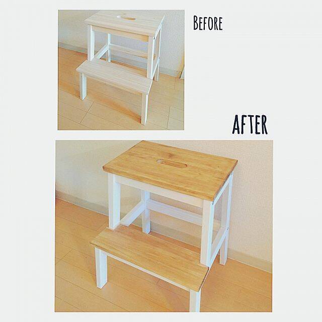 こんな使い方があった！IKEAのステップスツール　BEKVÄM
