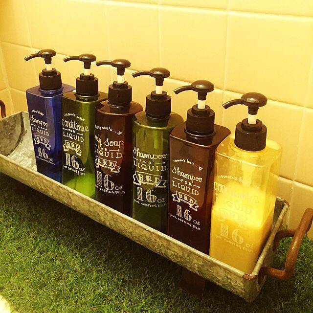 生活感のない浴室に！使えるダイソーのシャンプーボトル