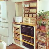 「DIYならちょうどよく☆まわりもすっきりと片付くレンジ台」の画像9