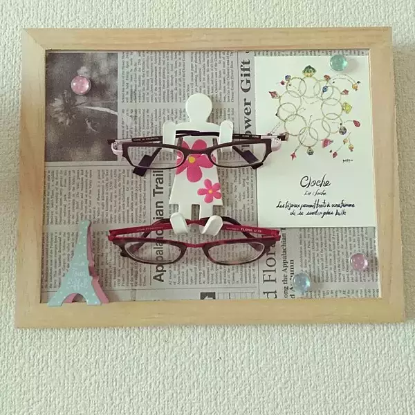 「インテリアとしても楽しめる♪メガネの見せる収納アイデア」の画像