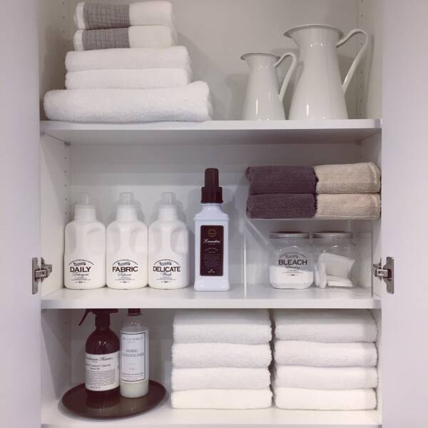 まるでホテル 清潔感のあるタオル収納で洗面所を魅力的に 17年11月1日 エキサイトニュース