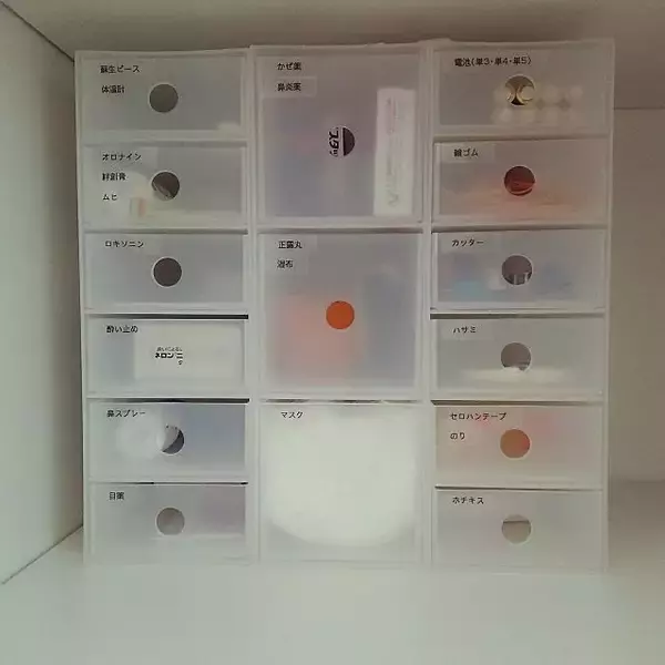 「家族みんなが使いやすい！お薬収納のアイディア実例」の画像