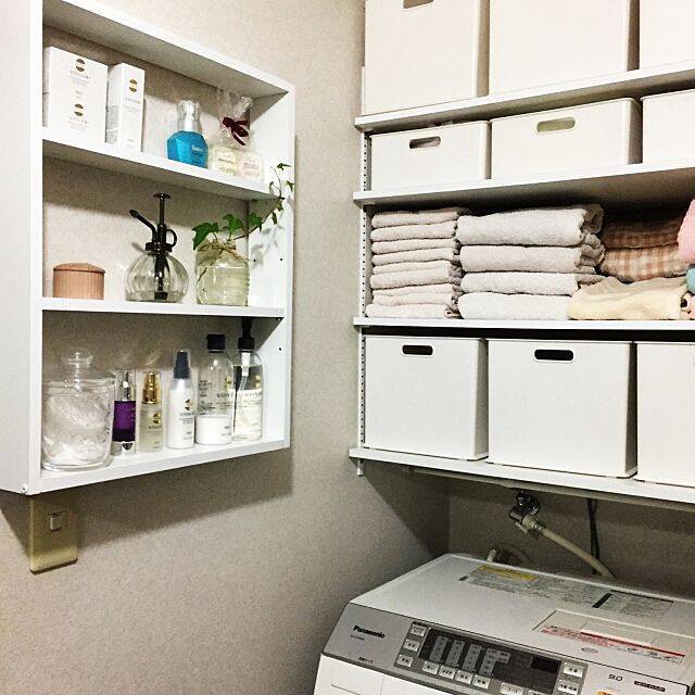 洗面所をもっとキレイに使いやすく！吊り戸棚収納の手引き