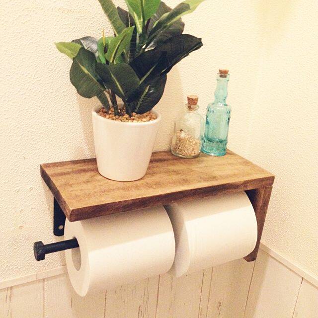 カフェの雰囲気に変身♪トイレットペーパーホルダーDIY