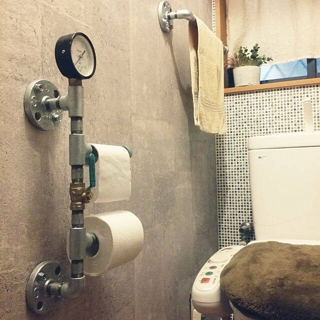 カフェの雰囲気に変身♪トイレットペーパーホルダーDIY