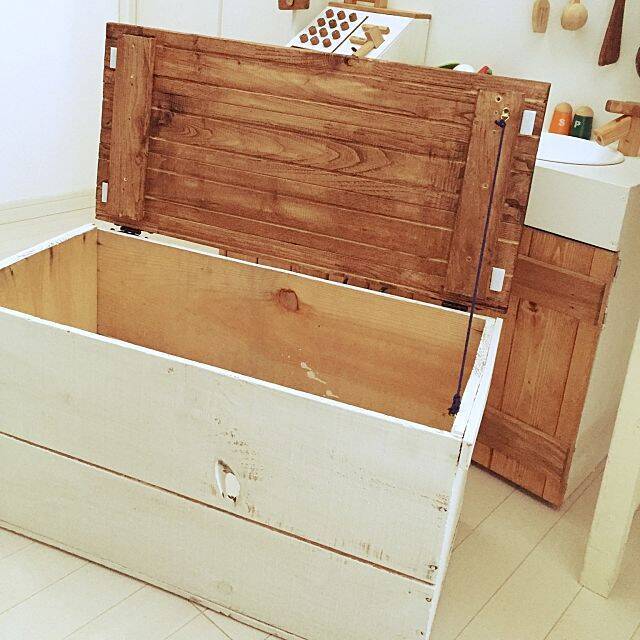 愛情と思いやりがギュッ♡キッズおもちゃ箱のDIYアイデア