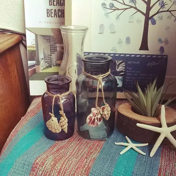 「少しの作業でお部屋に魅力をプラス♡瓶を使った簡単DIY」の画像