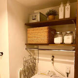 「便利さだけじゃ満足しない☆見栄えの良い洗濯機周り収納」の画像4