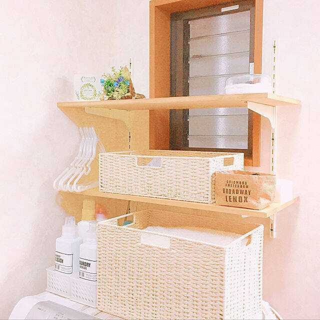 便利さだけじゃ満足しない☆見栄えの良い洗濯機周り収納