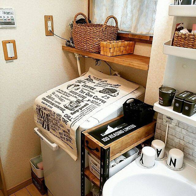 便利さだけじゃ満足しない☆見栄えの良い洗濯機周り収納