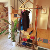 「実用的でインテリア性も◎あると助かるコート掛けDIY実例」の画像10