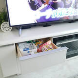 「みんな何をどうやってしまってる？テレビボードの収納実例」の画像11