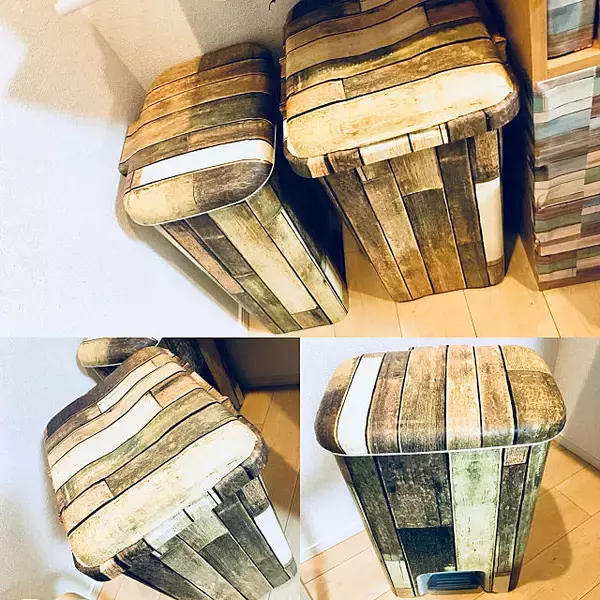 「生活感が消える！簡単アレンジでゴミ箱が男前に大変身」の画像