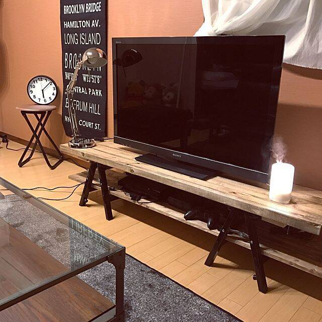 間接照明にもなる☆定価3万円☆無印良品 TVボード ジャパン