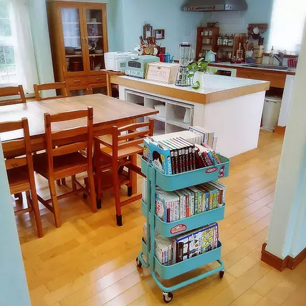 「こんな使い方もあるの⁉キッチンワゴンを使った整理収納術」の画像