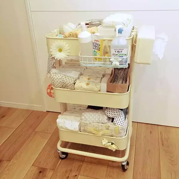 「こんな使い方もあるの⁉キッチンワゴンを使った整理収納術」の画像