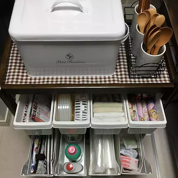 「こんな使い方もあるの⁉キッチンワゴンを使った整理収納術」の画像