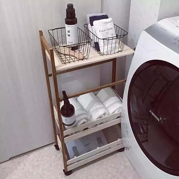 「こんな使い方もあるの⁉キッチンワゴンを使った整理収納術」の画像