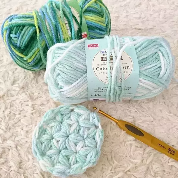 「使って飾って2倍楽しい♡アクリルたわしをハンドメイド」の画像