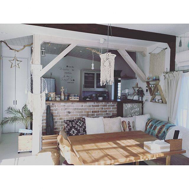 自由なミックススタイルが魅力☆BOHOインテリアを楽しもう