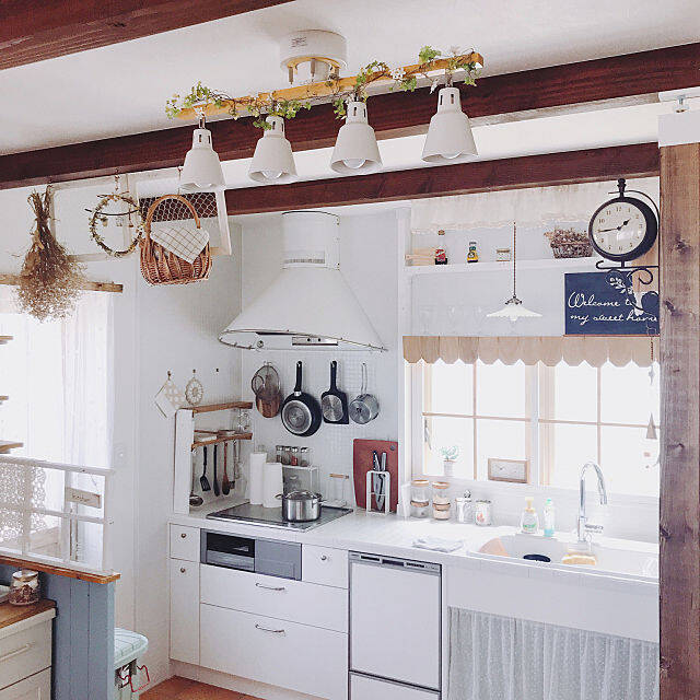 思わず長居したくなる♡大人ナチュラルテイストのキッチン