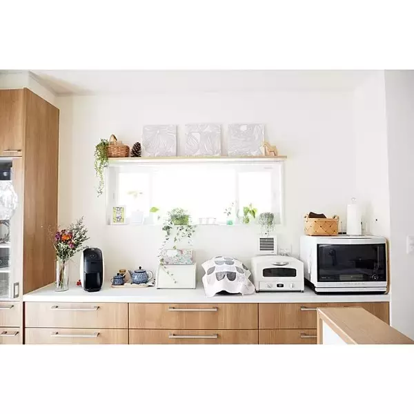 「思わず長居したくなる♡大人ナチュラルテイストのキッチン」の画像