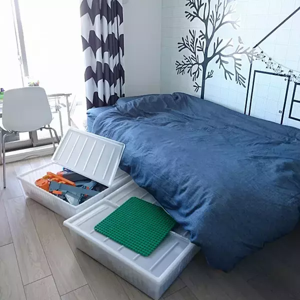 「ジャストサイズでスッキリ爽快♡ベット下の収納アイテム」の画像
