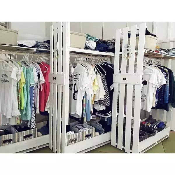 「こんな工夫でうまくいく☆子ども服の整理収納アイデア」の画像