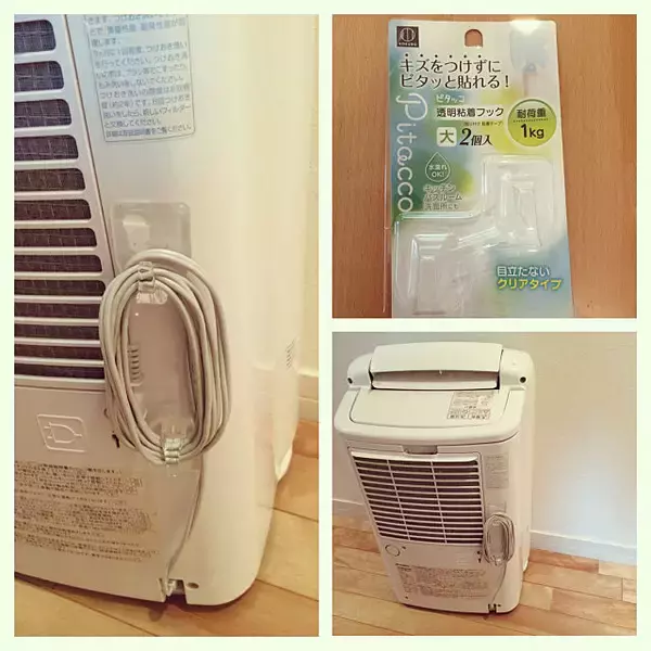 「何度でも貼ってはがせる♪100均のフィルムフックがすごい」の画像