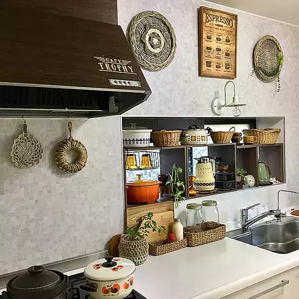 「「ときめき度100％◎レトロ可愛いおうちカフェキッチン」 by mugijunさん」の画像