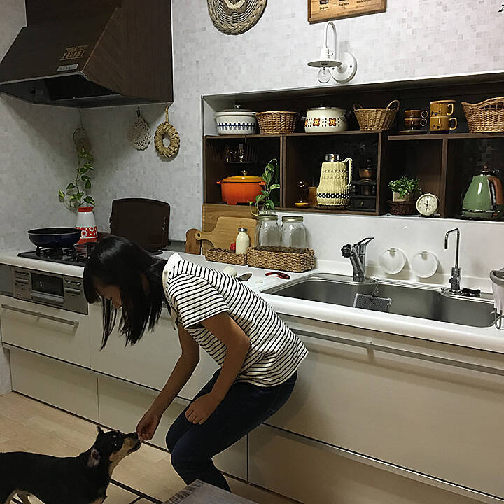 「ときめき度100％◎レトロ可愛いおうちカフェキッチン」 by mugijunさん