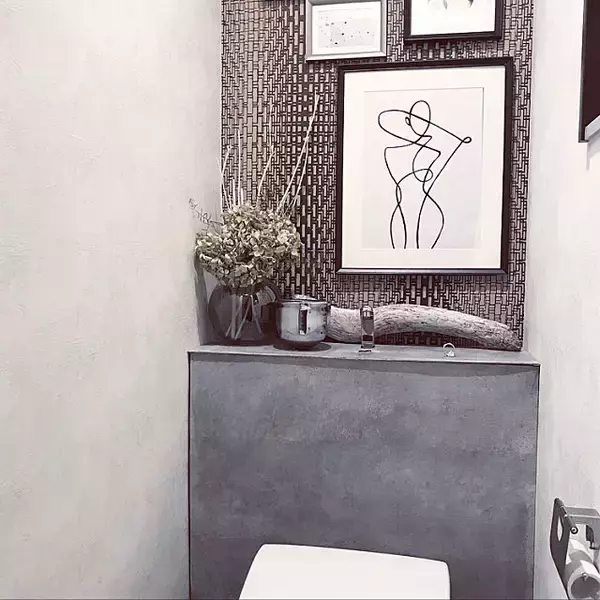 「真似したいDIY♡いつかはやってみたいトイレのタンクレス」の画像
