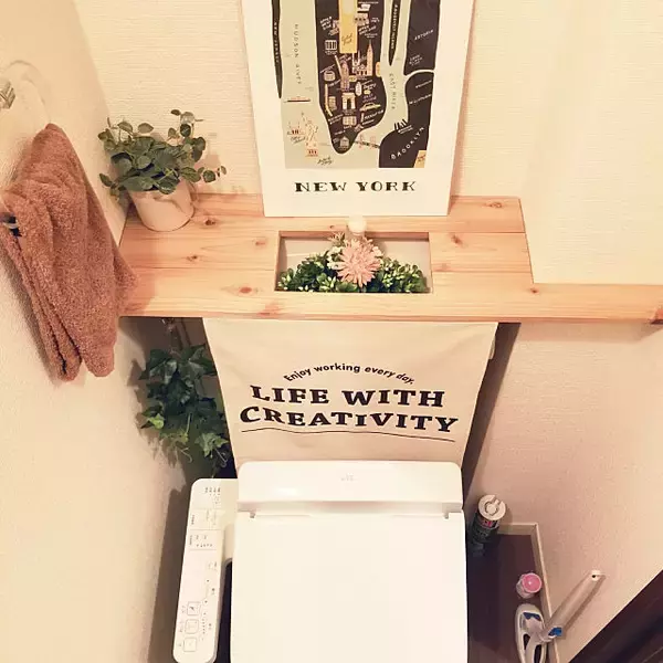「真似したいDIY♡いつかはやってみたいトイレのタンクレス」の画像