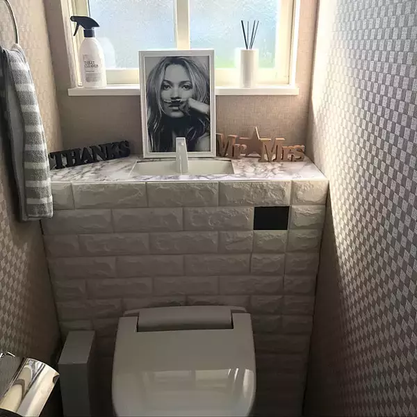 「真似したいDIY♡いつかはやってみたいトイレのタンクレス」の画像