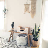 「シンプルで美しいから好き♡無印良品のベンチがあるお部屋」の画像9