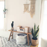 「シンプルで美しいから好き♡無印良品のベンチがあるお部屋」の画像1