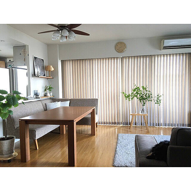 シンプルで美しいから好き♡無印良品のベンチがあるお部屋