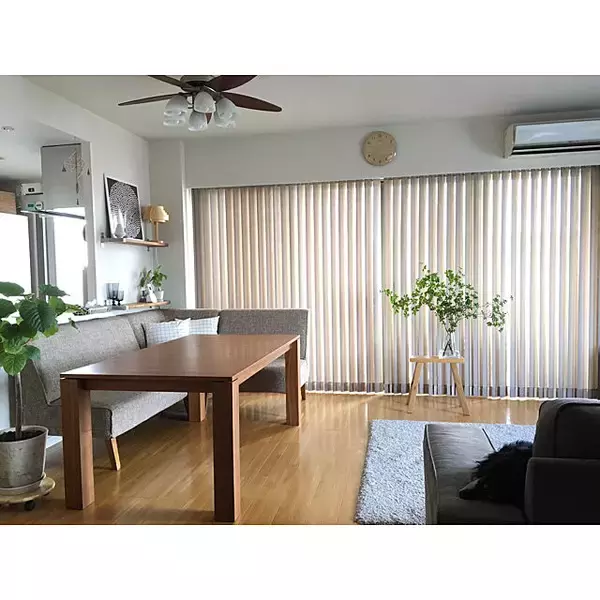 「シンプルで美しいから好き♡無印良品のベンチがあるお部屋」の画像