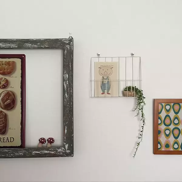 「セリアで飾って楽しもう♡気分があがる壁ディスプレイ」の画像