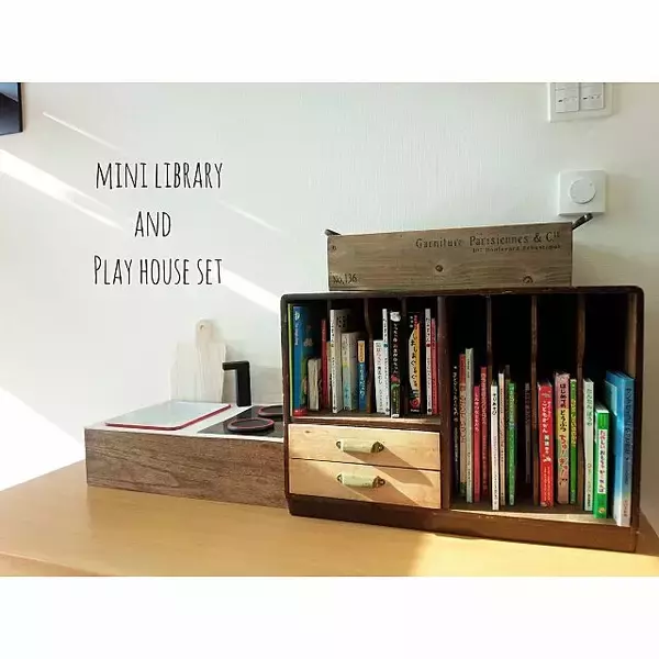 「この方法ありかも♡試したくなる技あり絵本収納アイデア」の画像