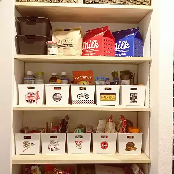 「工夫プラスでこんなに使いやすい！ストック収納のアイデア」の画像