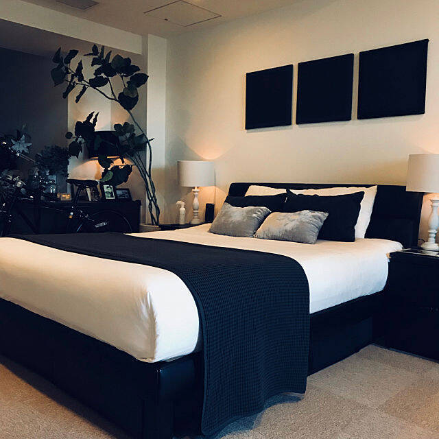 ラグジュアリーな気分を満喫♪ホテルライクなベッドルーム