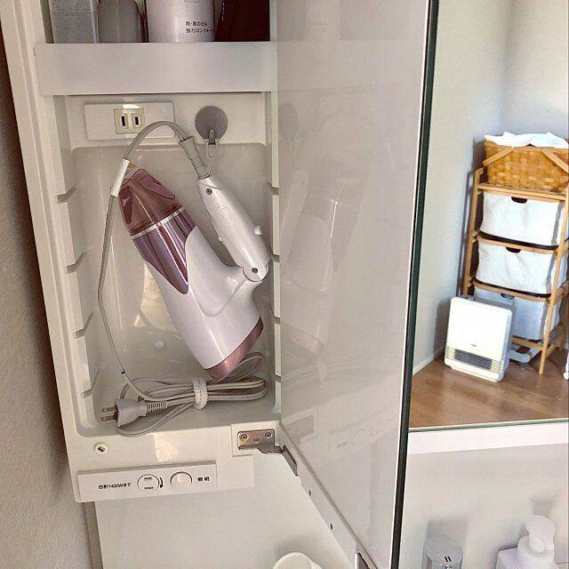 洗面所での身支度がスムーズに☆ヘアケアグッズ収納のコツ
