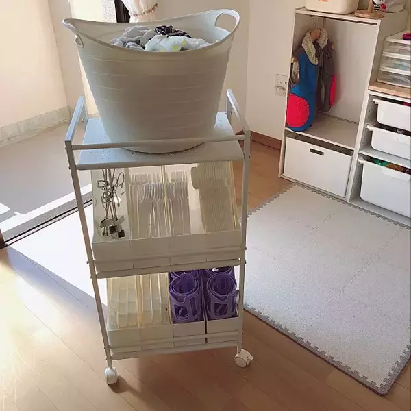 「こんな風に使いたい☆暮らしに馴染むキッチンワゴン活用法」の画像