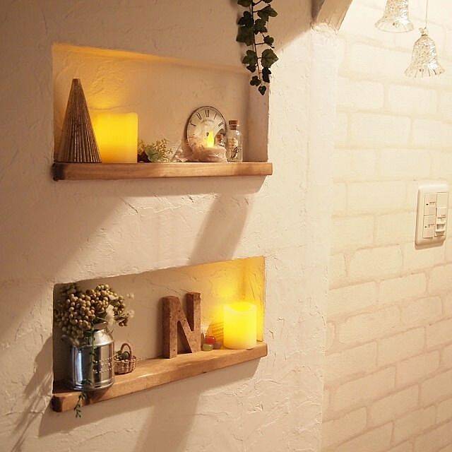 やわらかな和みの灯り☆ニトリのLEDキャンドル活用法