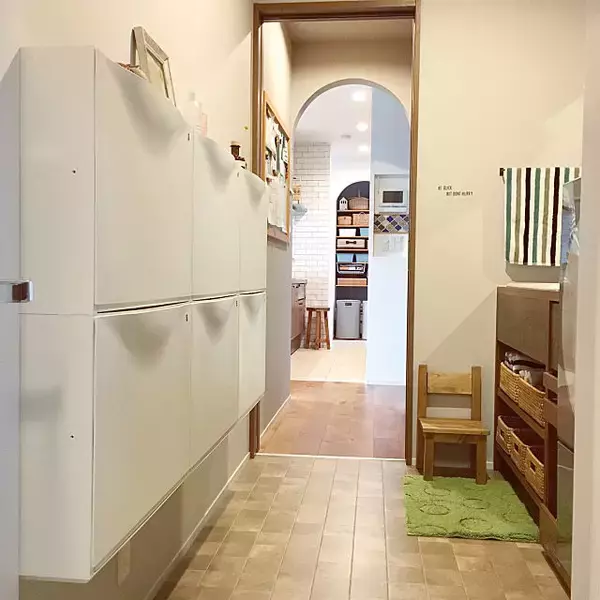 「着替えや支度がスムーズに♪お部屋が整うパジャマ置き場」の画像