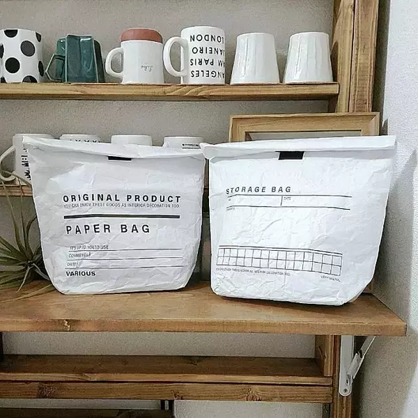 「見つけたら即買いたい！使えるセリアのクラフトバッグ」の画像