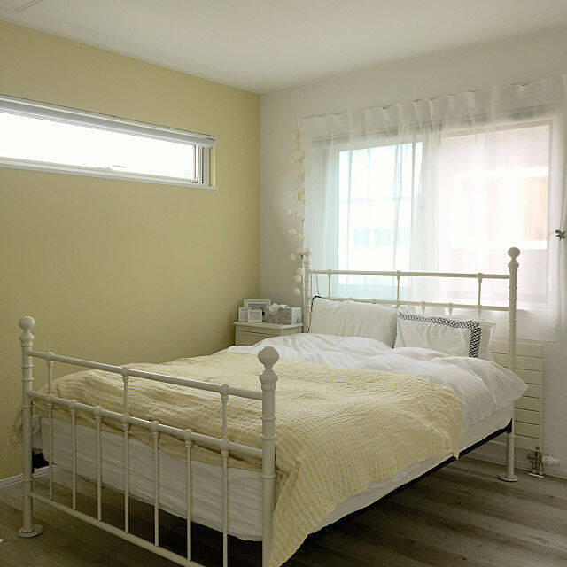 ロマンチック♪パステルカラーで作るやさしいベッドルーム